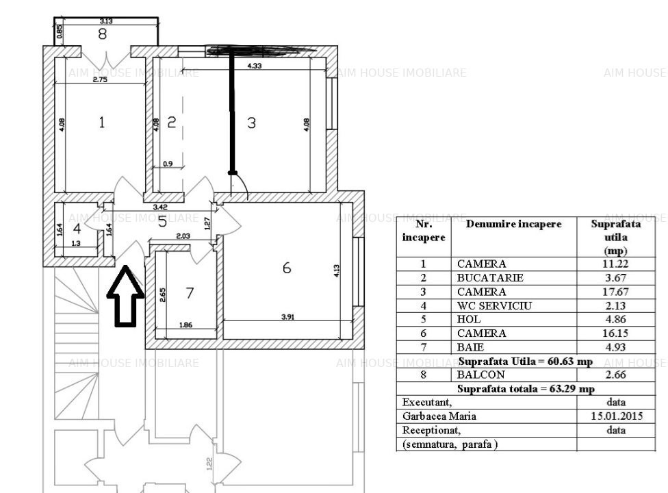 Ap. 3 cam.-2 bai- de închiriat – Bucureștii Noi / Laminorului