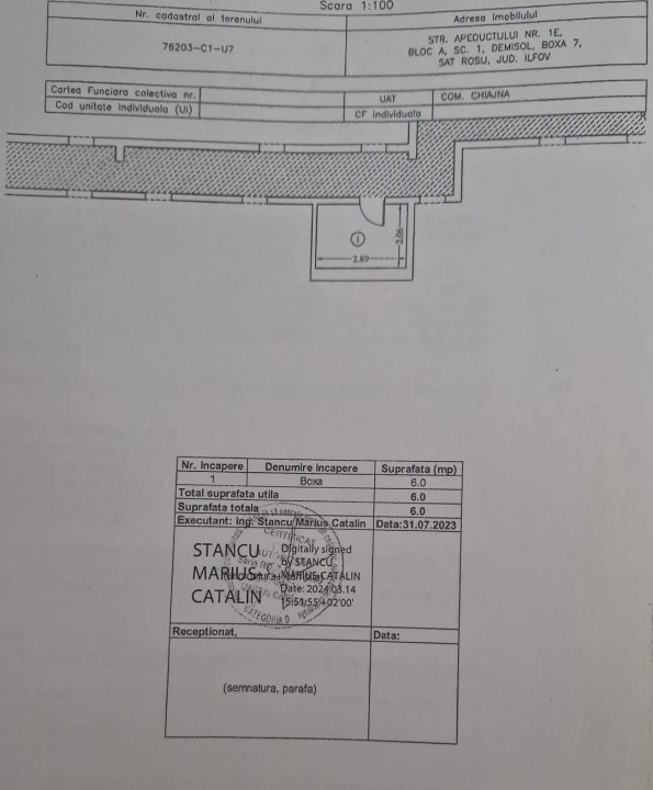 Boxa 6 mp-Citadella Garden-Chiajna Apeductului