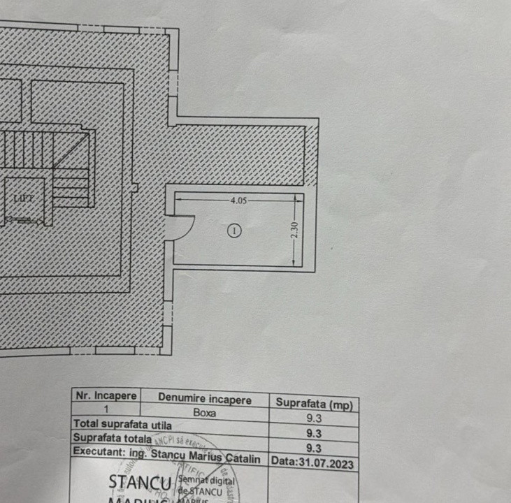 Boxa 9 mp-Citadella Garden-Chiajna Apeductului