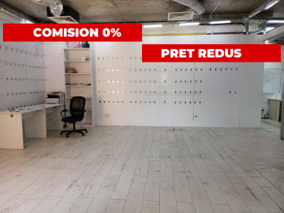 Comision 0%-Eminescu–Dacia | Spațiu comercial 150 mp, 2 intrări, vitrină