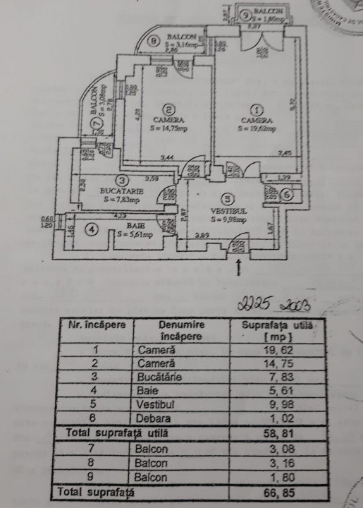 Ap. 2 camere 67mp | Bd. Decebal Nr. 11 