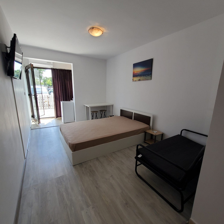 🏖️ Studio modern cu terasă I Parcare proprie I 250m de plajă – Comision 0%