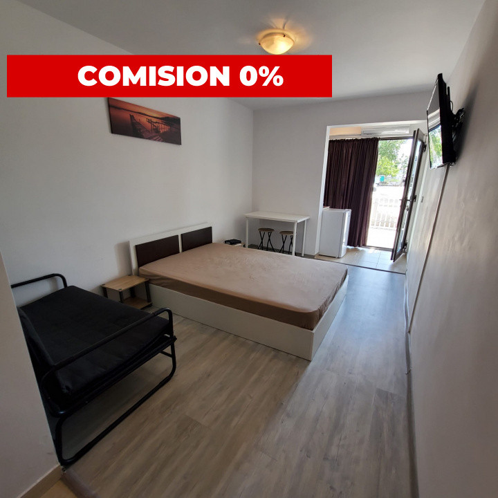 🏖️ Studio modern cu terasă I Parcare I 250m de plajă – Comision 0%