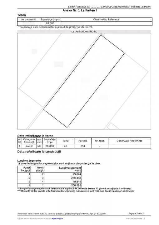 TEREN 20.000 MP | POPEȘTI-LEORDENI | ZONA STR. MECANIZĂRII | A0/A4