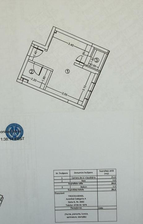 🏢✨ Garsonieră-De inchiriat | Weiner Palada- Militari Residence–Chiajna 📍