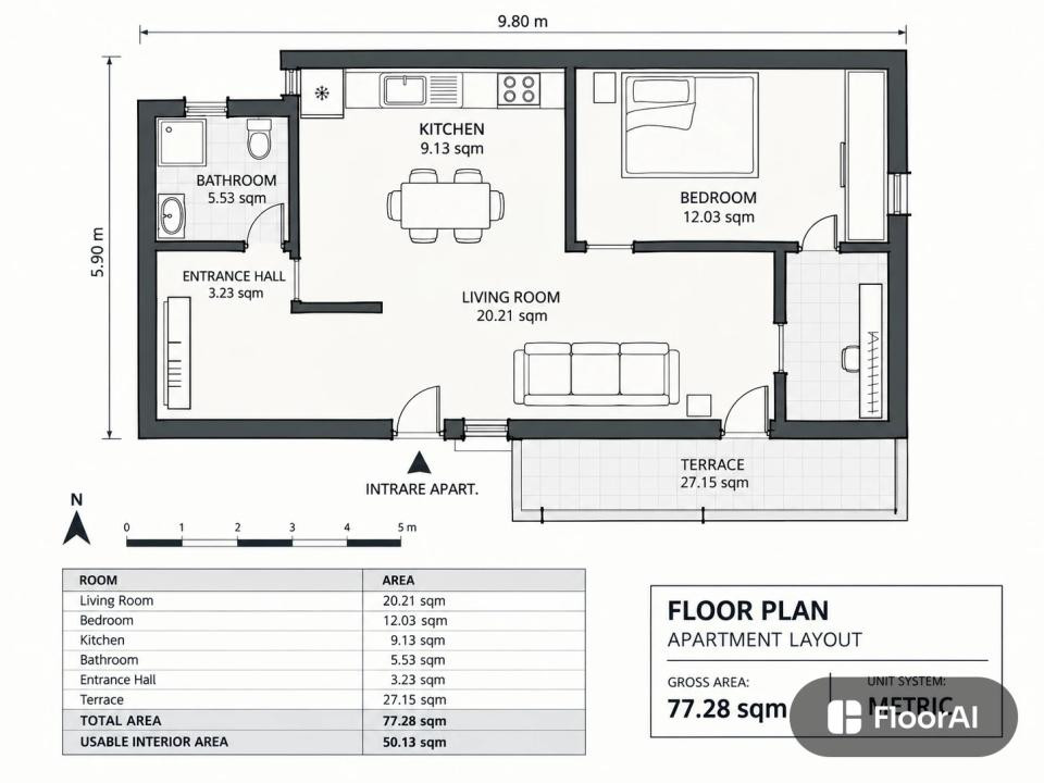 🏡 APARTAMENT 2 CAMERE + TERASĂ  27 MP | MILITARI RESIDENCE | PARCARE 