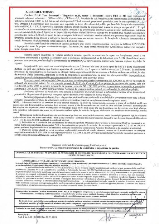 Sos. Ghe. Ionescu Sisesti Teren 1.419mp-D=41m/Ad=35m-Zona M3-Urbanism Construire