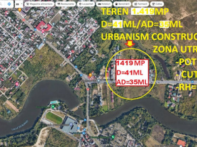 Sos. Ghe. Ionescu Sisesti Teren 1.419mp-D=41m/Ad=35m-Zona M3-Urbanism Construire