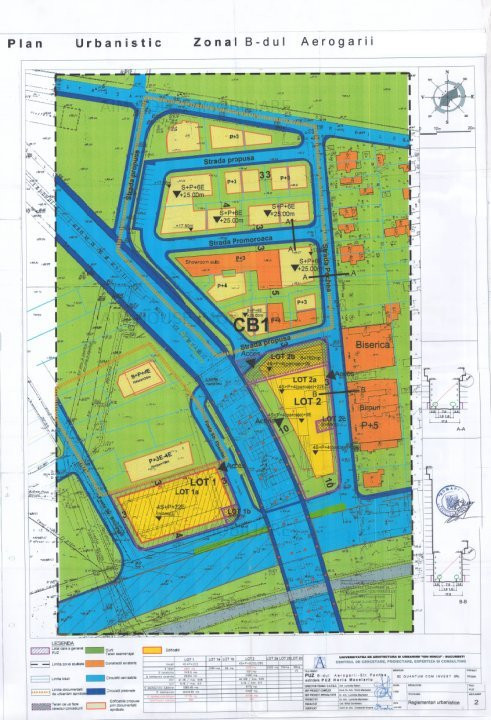 Baneasa-Aerogarii Teren 2338mp-Deschidere pe colt-D=39,45ml/D=50ml