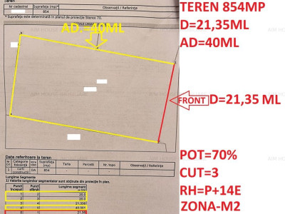 Teren 854mp-zona M2,Militari-Lacul Morii