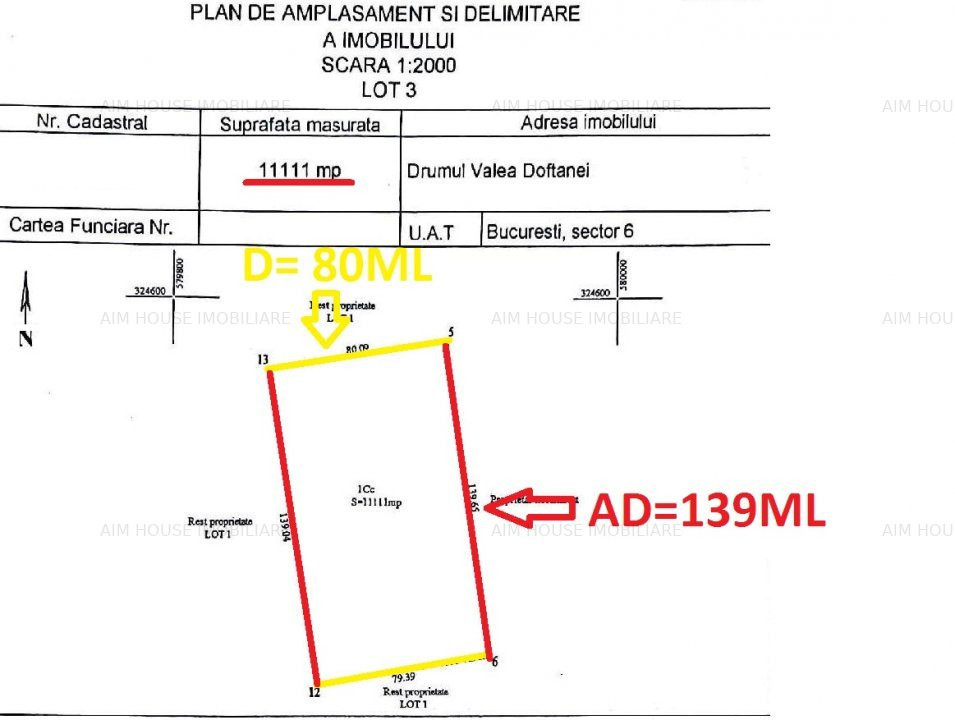 Teren 11.111mp- Drumul Taberei-Drumul Valea Doftanei-Dubla deschidere.