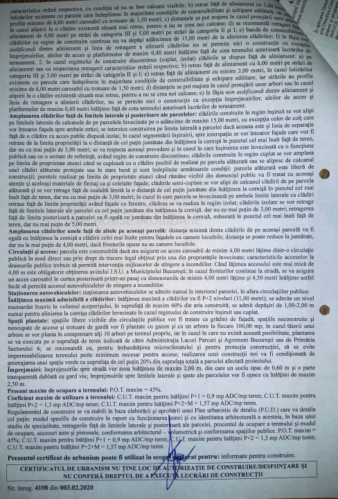 Teren militari-pacii-cocosul rosu restaurant- 882mp/d=32ml/ad=27ml.
