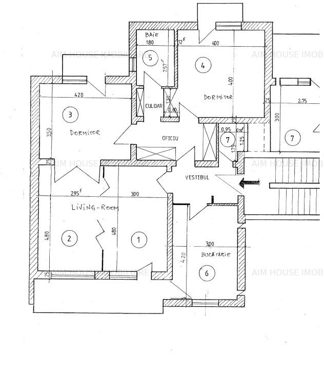 Dorobanti-Ap. 3 cam. dec. pretabil birou,cabinet