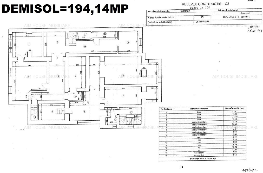 Romana-Amzei Vila 14 camere de vanzare/inchiriat,pretabil investitie