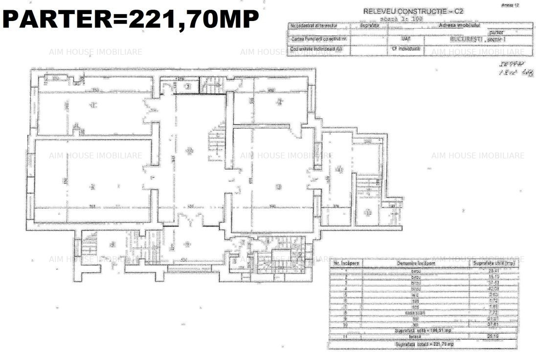 Romana-Amzei Vila 14 camere de vanzare/inchiriat,pretabil investitie