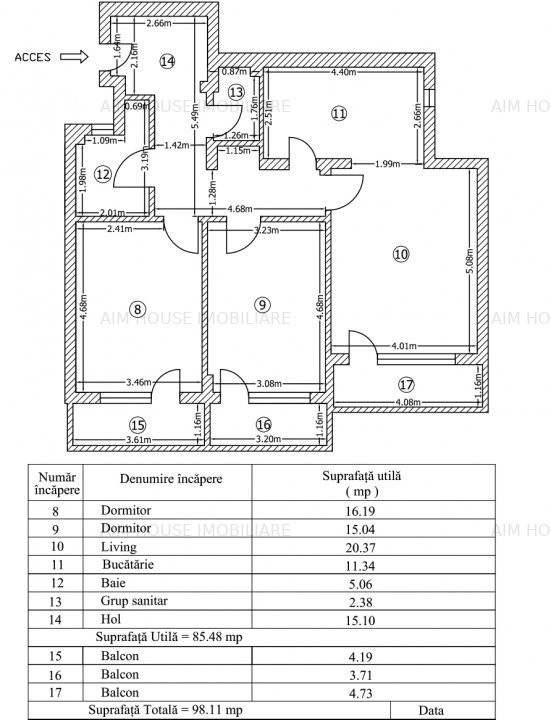 Militari Pacii-Apartament 3 camere decomandat-2 grupuri sanitare