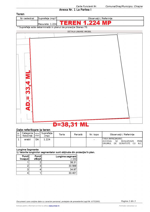Teren 1.224mp-Sg. Ilie Petre-pretabil investitie/constructie bloc