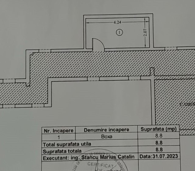 Boxa 7,5 mp-Citadella Garden-Chiajna Apeductului