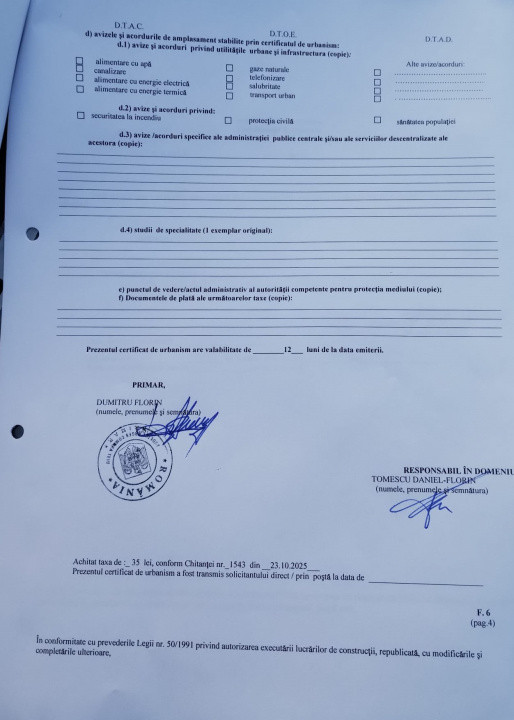 Teren 6.254 mp,Teiu –Intravilan,Deschidere 75 ml, Curent,Comision 0%