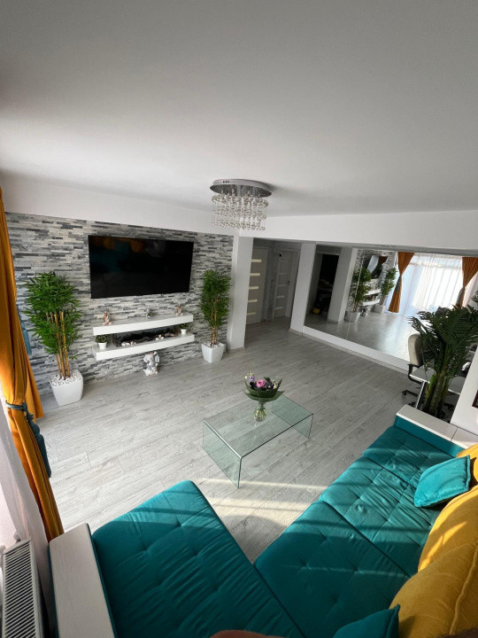 Apartament boutique 3 camere+terasă, curte,spațiu comercial–Chiajna