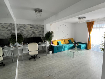 Apartament boutique 3 camere+terasă, curte,spațiu comercial–Chiajna