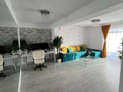 Apartament boutique 3 camere+terasă, curte,spațiu comercial–Chiajna
