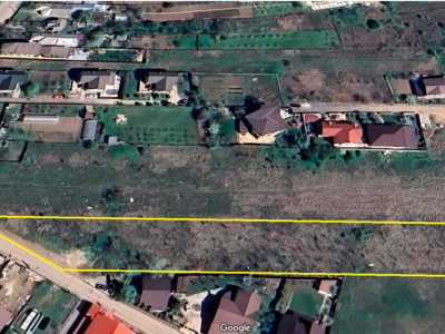 Teren intravilan 5.293 mp-deschidere 42m–Domnești Ilfov, utilități la limita