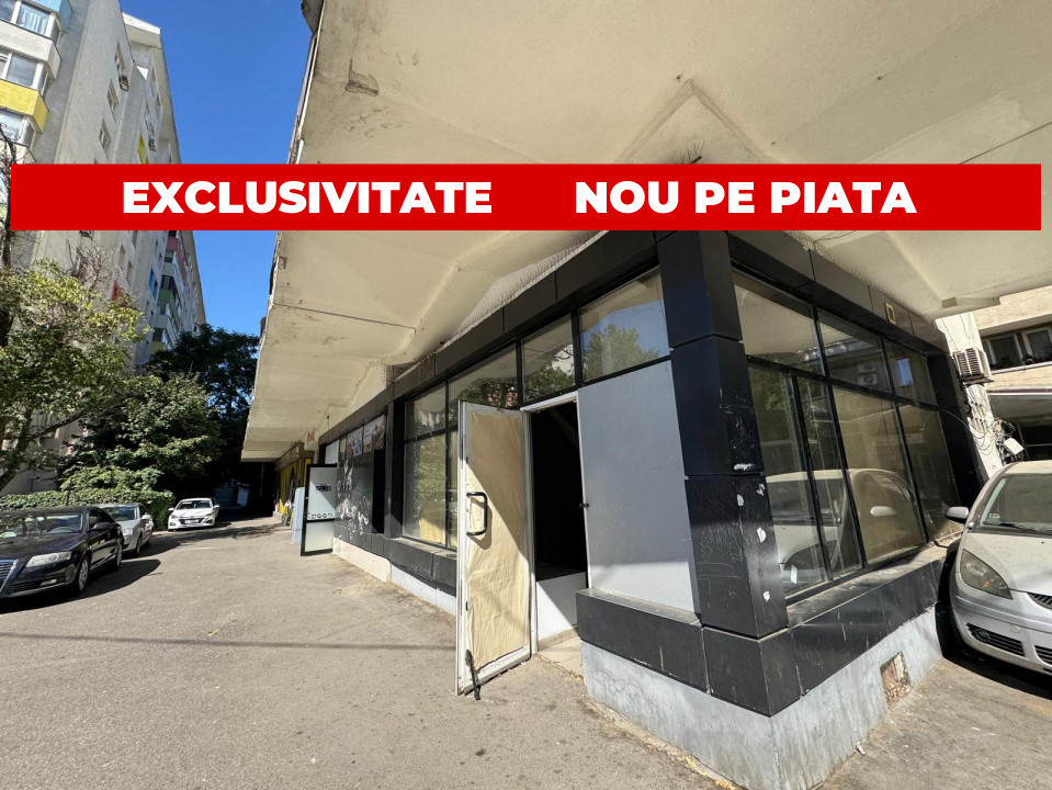 Spațiu comercial de închiriat Parter – Ion Mihalache/1 Mai, colț, vitrină mare