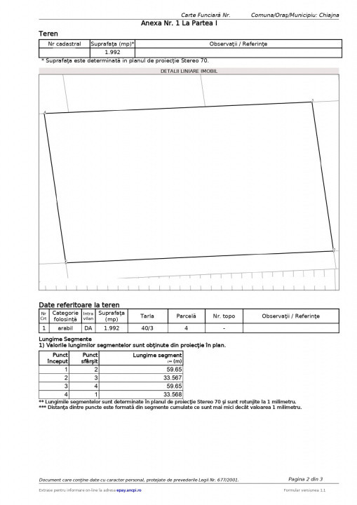 Teren  1.992 mp Chiajna Militari Residence-Str. Ilie Petre, ideal bloc P+3